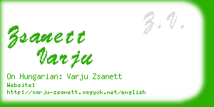 zsanett varju business card